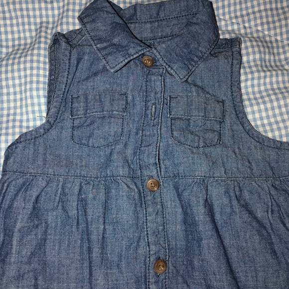 CHAMBRAY TODDLER DRESS - Picture 3 of 4